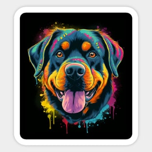 Rottweiler MDA AI generated Sticker